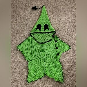Crocheted Oogie Boogie Inspired Newborn Infant Baby Handmade Photo Prop Snuggler
